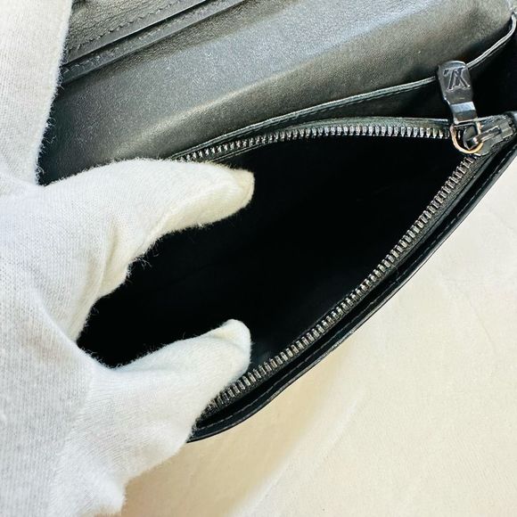 Louis Vuitton Black Dark Infinity Leather Brazza Large Bi-Fold Wallet Virgil Abl - Picture 10 of 15